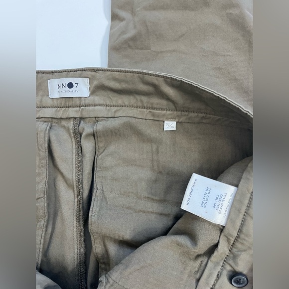 NNO7 No Nationality Marco Classic Chino Pants Greenish Brown Size 32 x 30 - Picture 4 of 13
